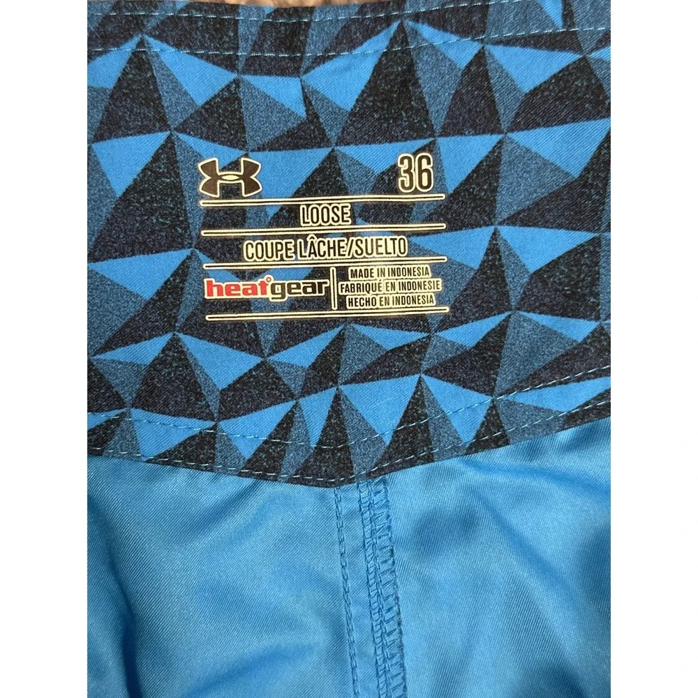 Under Armour 36 Bergwind Board shorts Swimsuit Blue Storm Heat Gear